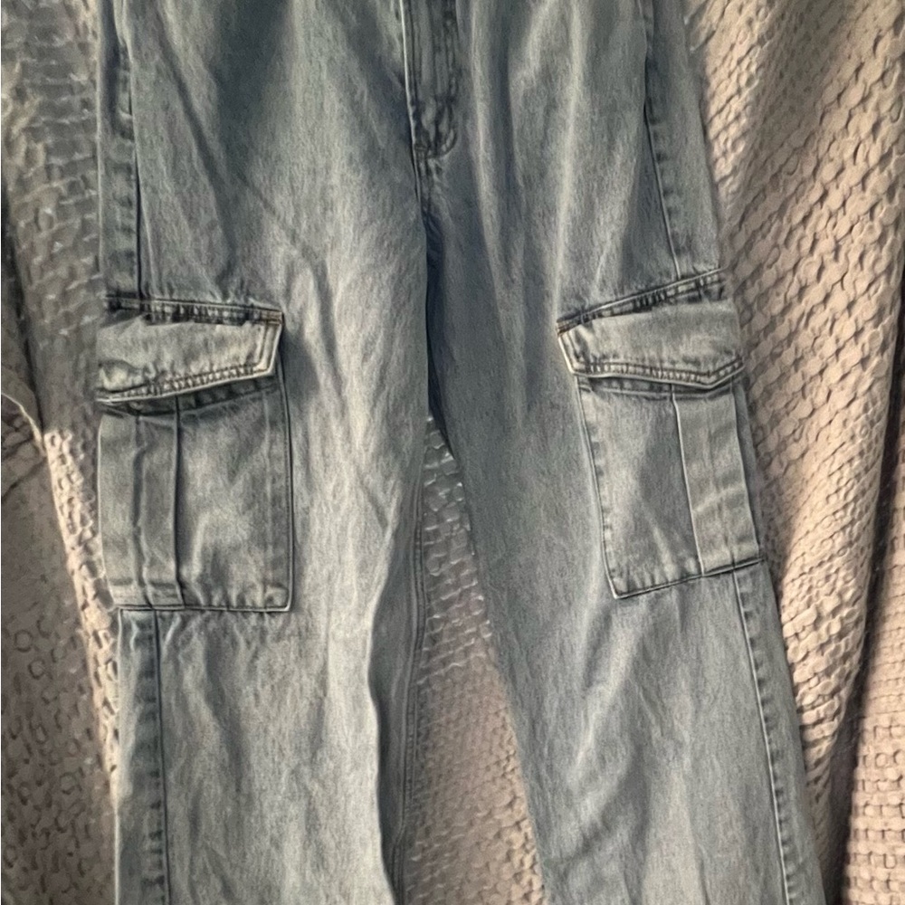 Stylish Blue Jean Cargo jeans